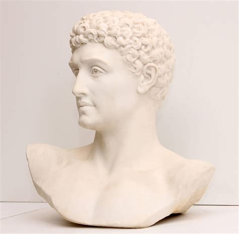 Hermes, Classical Greco Roman Marble Bust by American